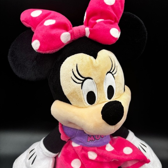Disney‎ 2015 Minnie Mouse Plush Polka Dot Dress Bow HTF Stuffed Doll  22" Large - Picture 3 of 4